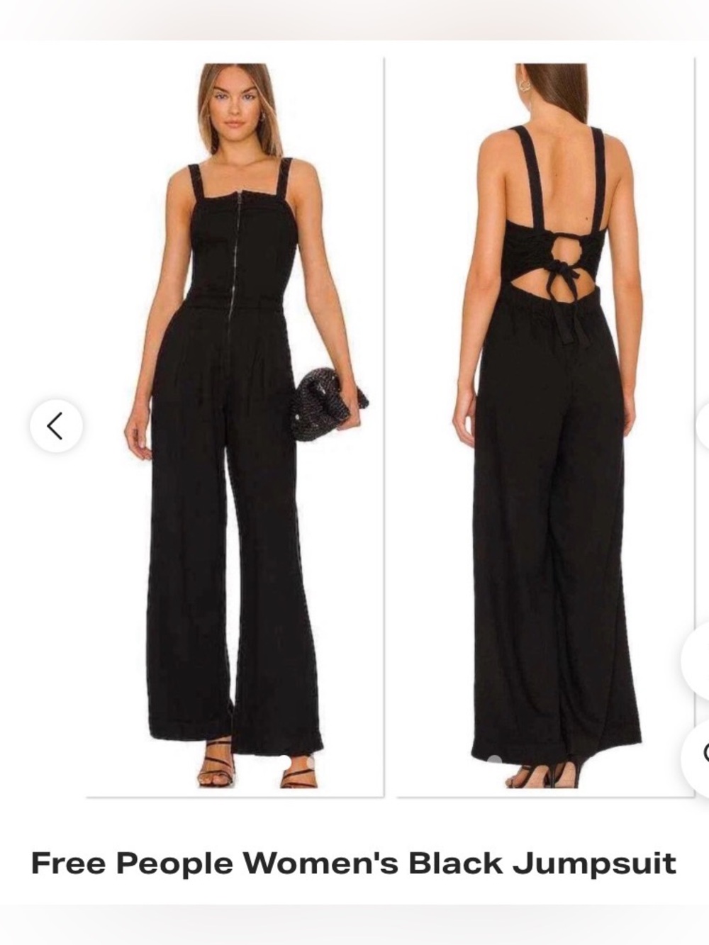 GUC - Free People Black Cotton Jumpsuit small